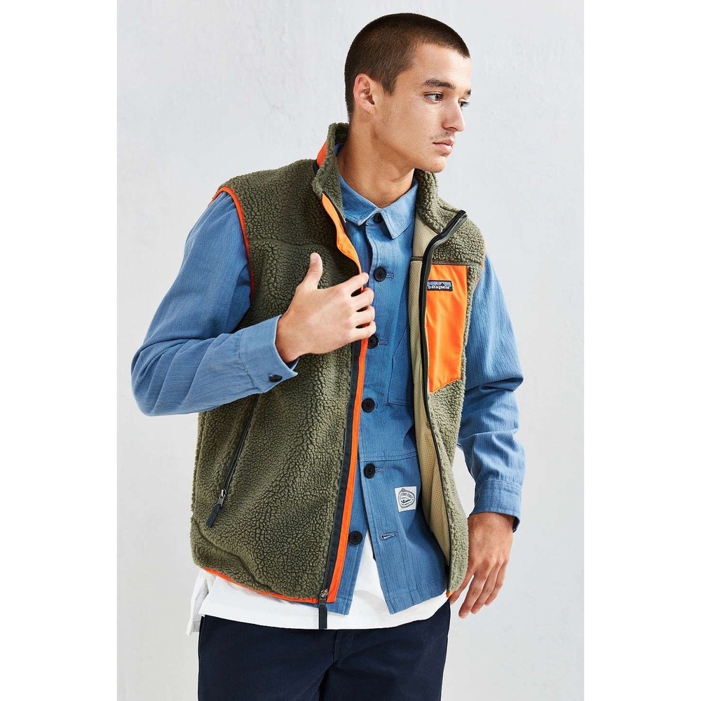 Patagonia Classic Retro-X Vest in Industrial Green Size Large